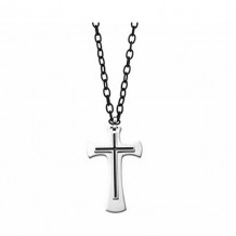 Gems One Steel Mens Jewelry Bas Cross Pend - AMS1001-ST