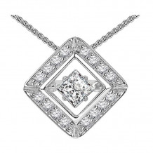 Gems One 14KT White Gold & Diamond Rhythm Of Love Neckwear Pendant  - 7/8 ctw - ROL1074-4WCBL