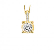 Gems One 14Kt Yellow Gold Diamond (1/10 Ctw) Pendant - FP1425/10-4YC