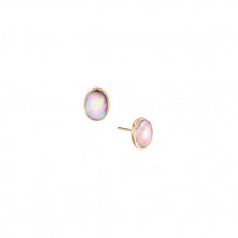 Kabana 14k Rose Gold Mother of Pearl Inlay Earring