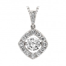 Gems One 14KT White Gold & Diamond Rhythm Of Love Neckwear Pendant  - 3/4 ctw - ROL1151-4WC