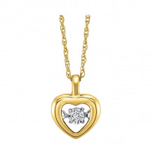 Gems One 10KT Yellow Gold & Diamond Rhythm Of Love Neckwear Pendant  - 1/10 ctw - ROL1226-1YC