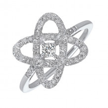 Gems One 14Kt White Gold Diamond (1/4Ctw) Ring - RG10834-4WF