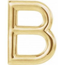 14K Yellow Single Initial B Earring - 86800108P