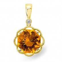 Stanton Color 14k Gold Citrine Pendant