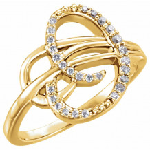 14K Yellow 1/6 CTW Diamond Ring - 1227146001P