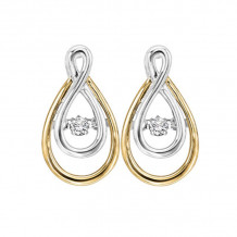 Gems One 14KT Yellow Gold & Diamonds Stunning Fashion Earrings - 1/8 ctw - ROL2008-4YC