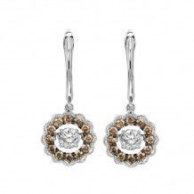 Gems One 14KT White Gold & Diamond Rhythm Of Love Fashion Earrings  - 3/8 ctw - ROL2081-4WCDB