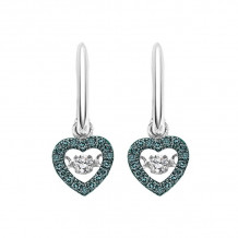 Gems One 10KT White Gold & Diamond Rhythm Of Love Fashion Earrings  - 1/5 ctw - ROL1022-1WCBL