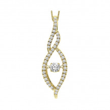 Gems One 14KT Yellow Gold & Diamond Rhythm Of Love Neckwear Pendant  - 3/8 ctw - ROL1001-4YC