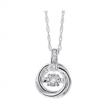 Gems One 14Kt White Gold Diamond (1/20 Ctw) Pendant - PD33643-4WD