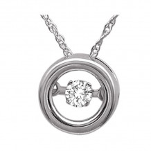 Gems One 14KT White Gold & Diamond Rhythm Of Love Neckwear Pendant  - 1/10 ctw - ROL1129-4WC