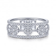 Gabriel & Co. 14k White Gold Lusso Diamond Ring - LR51555W45JJ