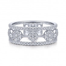 Gabriel & Co. 14k White Gold Lusso Diamond Ring - LR51555W45JJ