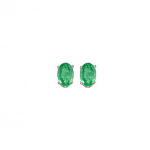 Gems One 14Kt White Gold Emerald (1/2 Ctw) Earring - EEO53-4W