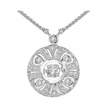 Gems One 14KT White Gold & Diamonds Stunning Neckwear Pendant - 1-1/4 ctw - ROL1041-4WCBL