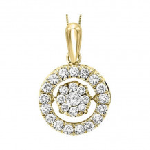 Gems One 10KT Yellow Gold & Diamond Rhythm Of Love Neckwear Pendant  - 1/2 ctw - ROL1027-1YC