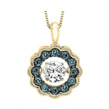 Gems One 14KT Yellow Gold & Diamonds Stunning Neckwear Pendant - 3/8 ctw - ROL1081-4YDBL