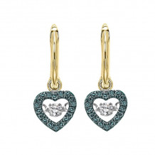 Gems One 14KT Yellow Gold & Diamond Rhythm Of Love Fashion Earrings  - 1/5 ctw - ROL1022-4YCBL