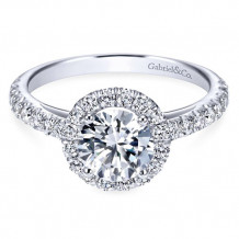 Gabriel & Co. 14k White Gold Contemporary Halo Engagement Ring - ER7261W44JJ