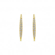 Gabriel & Co. 14k Yellow Gold Kaslique Diamond Drop Earrings - EG13084Y45JJ