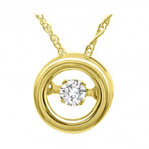 Gems One 14KT Yellow Gold & Diamond Rhythm Of Love Neckwear Pendant  - 1/10 ctw - ROL1129-4YC