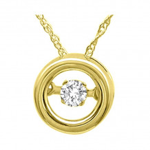 Gems One 14KT Yellow Gold & Diamond Rhythm Of Love Neckwear Pendant  - 1/10 ctw - ROL1129-4YC