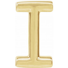 14K Yellow Single Initial I Earring - 86800150P