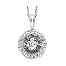 Gems One 14KT White Gold & Diamond Rhythm Of Love Neckwear Pendant  - 3-1/4 ctw - ROL1218-4WC