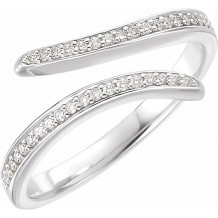 14K White 1/6 CTW Diamond Ring - 1227416000P