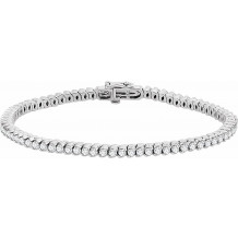 14K White 2 3/4 CTW Diamond 7 Line Bracelet - 65269260000P