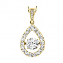 Gems One 14KT Yellow Gold & Diamond Rhythm Of Love Neckwear Pendant    - 1 ctw - ROL1145-4YC
