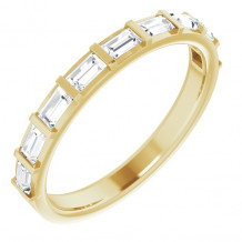 14K Yellow 5/8 CTW Diamond Straight Baguette Anniversary Band - 123178605P