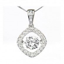 Gems One 14KT White Gold & Diamond Rhythm Of Love Neckwear Pendant  - 1-1/4 ctw - ROL1153-4WC