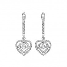 Gems One 14KT White Gold & Diamond Rhythm Of Love Fashion Earrings   - 1/2 ctw - ROL2018-4WCBK