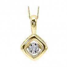 Gems One 10KT Yellow Gold & Diamond Rhythm Of Love Neckwear Pendant  - 1/10 ctw - ROL1199-1YC
