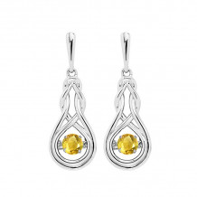Gems One Silver (SLV 995) Rhythm Of Love Fashion Earrings - ROL2238CRC