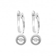 Gems One 10KT White Gold & Diamond Rhythm Of Love Fashion Earrings  - 1/10 ctw - ROL2225-1WC