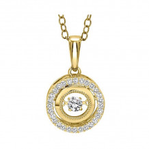 Gems One 14KT Yellow Gold & Diamond Rhythm Of Love Neckwear Pendant  - 1/6 ctw - ROL1194-4YC