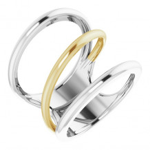 14K White & Yellow Freeform Ring - 65212460000P