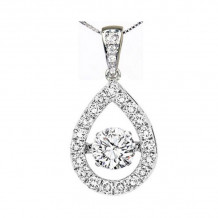 Gems One 14KT White Gold & Diamond Rhythm Of Love Neckwear Pendant  - 3/4 ctw - ROL1144-4WC