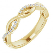 14K Yellow 1/8 CTW Diamond Anniversary Band - 122961601P