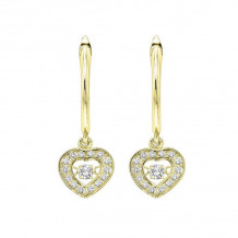 Gems One 14KT Yellow Gold & Diamond Rhythm Of Love Fashion Earrings  - 1/4 ctw - ROL2009-4YC