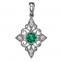 Stanton Color 14k Gold Emerald Pendant