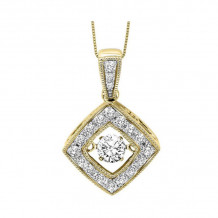 Gems One 14KT Yellow Gold & Diamond Rhythm Of Love Neckwear Pendant  - 1/3 ctw - ROL1083-4YC