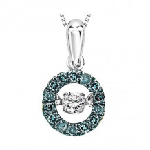 Gems One 14KT White Gold & Diamond Rhythm Of Love Neckwear Pendant  - 1/4 ctw - ROL1025-4WCBL