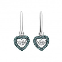 Gems One 10KT White Gold & Diamond Rhythm Of Love Fashion Earrings  - 1/5 ctw - ROL1022-1WCM