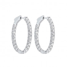 Gems One 14Kt White Gold Diamond (1Ctw) Earring - ER10125-4WF