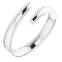 14K White Bypass Ring - 51629101P