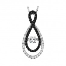 Gems One 14KT White Gold & Diamonds Stunning Neckwear Pendant - 5/8 ctw - ROL1011-4WCBK